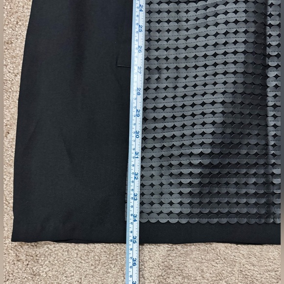 Worthington Black Dress with Textured Panel - Picture 5 of 8